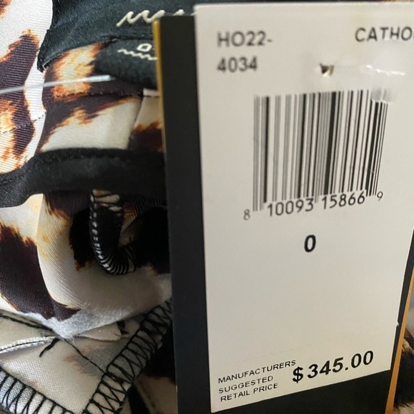 $345 LE SUPERBE CATHOUSE Leopard Flared Ankle Pants Old Money Mob Wife Size 0 - Picture 13 of 13